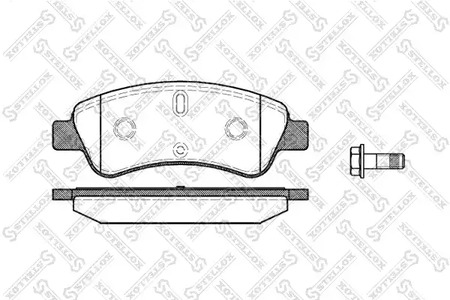 851 010B-SX STELLOX колодки дисковые п.